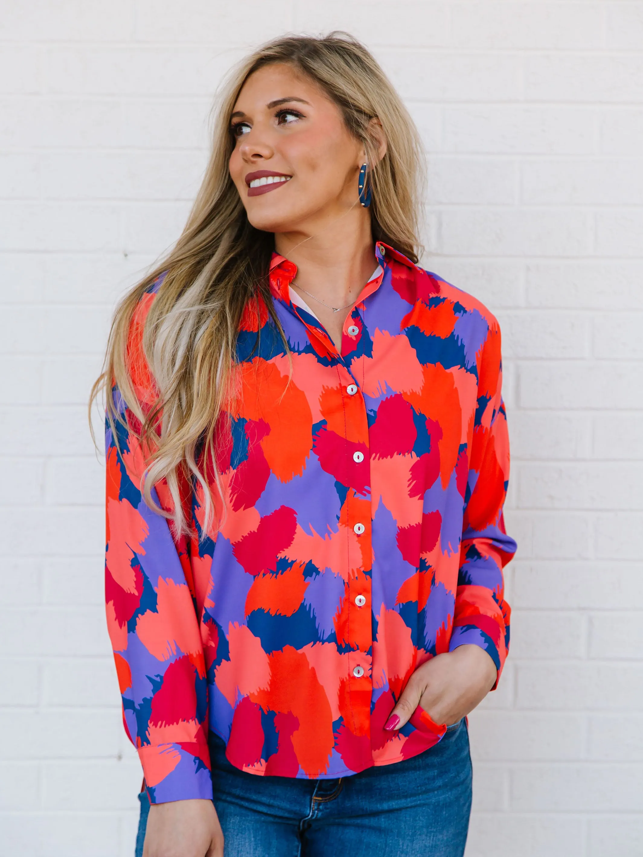 FINAL SALE - Ronan Top | Midnight Haze Orange sold by Michelle McDowell product image thumbnail 2