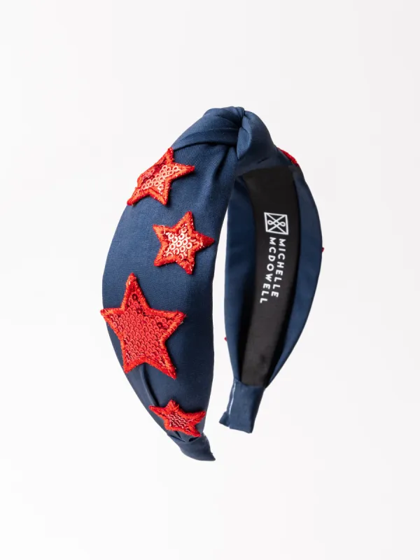 Emma Headband |  Red + Blue sold by Michelle McDowell