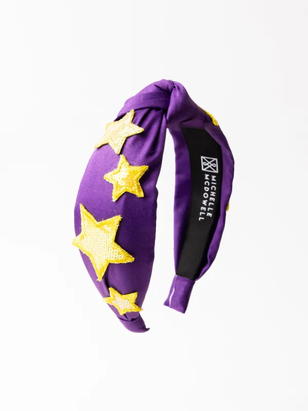 Emma Headband |  Purple + Gold sold by Michelle McDowell