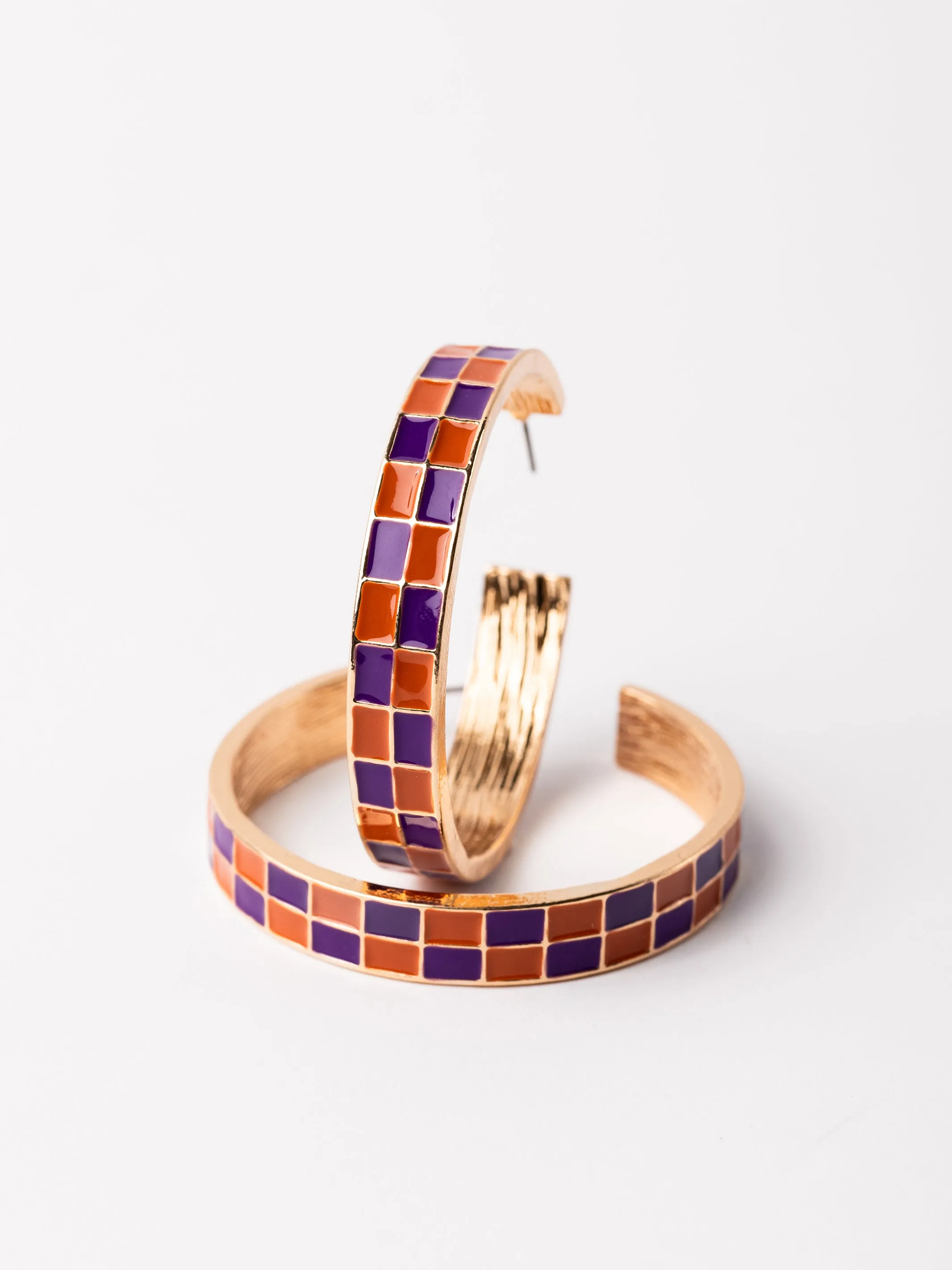 Sunny Earrings | Purple + Orange sold by Michelle McDowell product image thumbnail 3