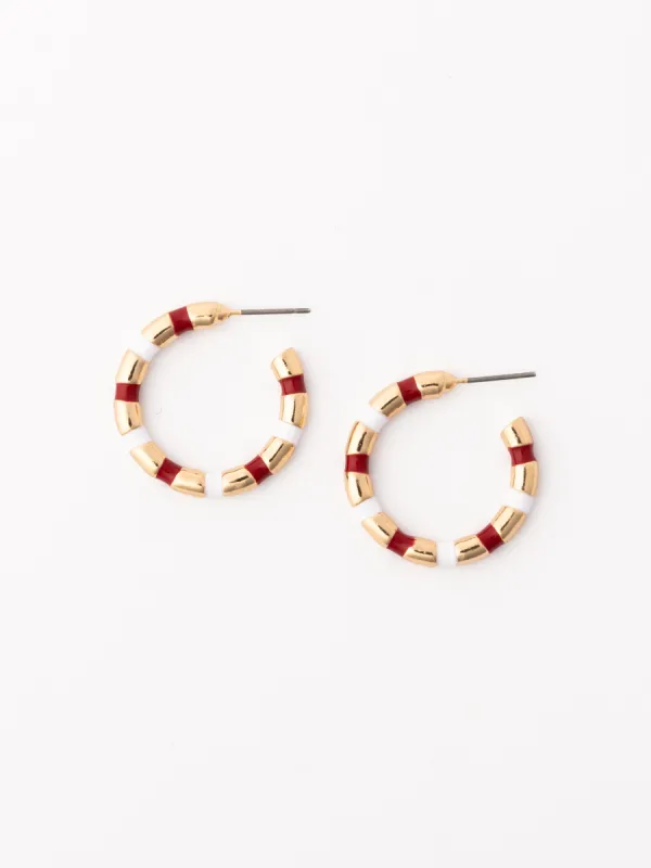 Nellie Earrings | Crimson + White made by Michelle McDowell