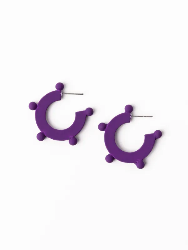 Astrid Earrings | Purple sold by Michelle McDowell
