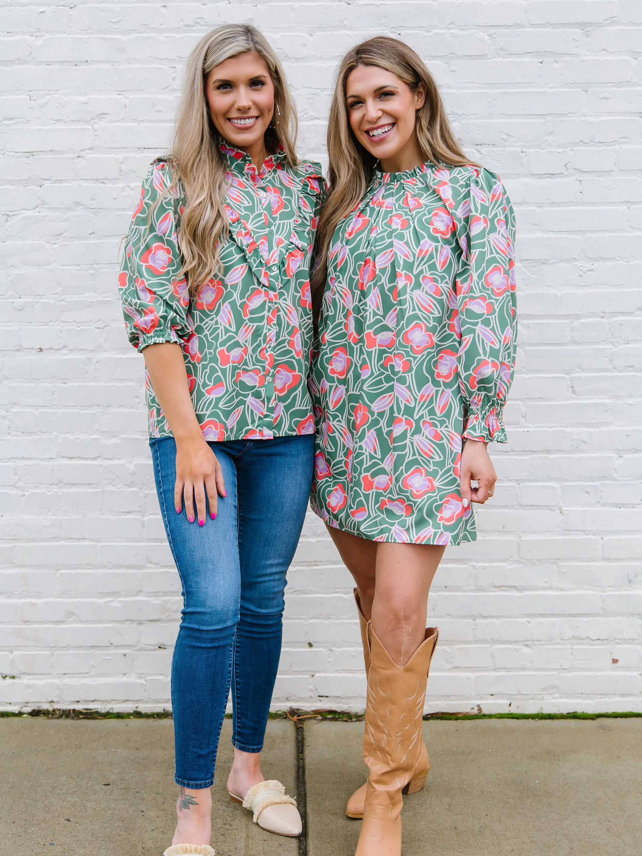 FINAL SALE - Kelly Top | Cobble Hill Olive sold by Michelle McDowell product image thumbnail 3