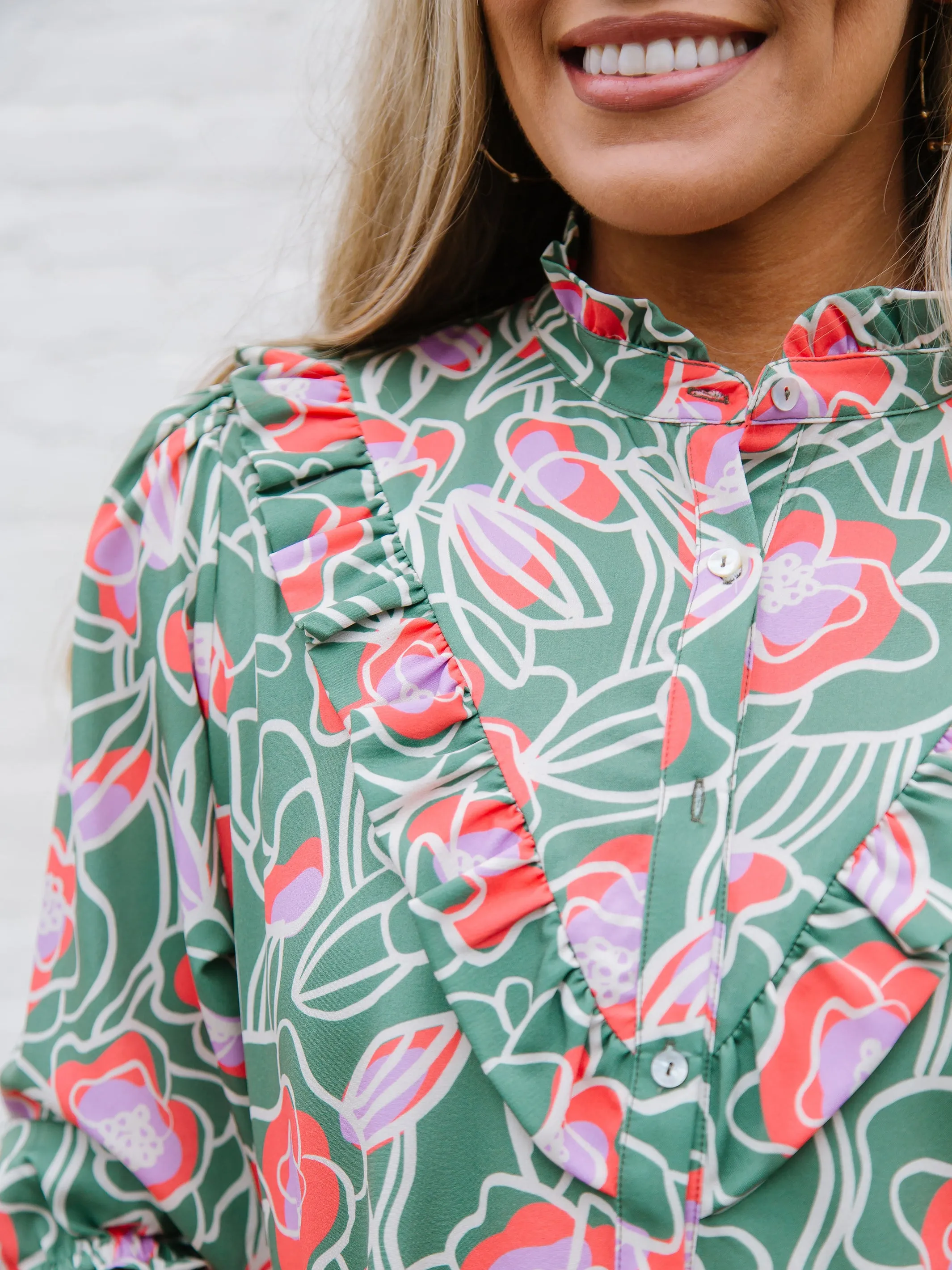 FINAL SALE - Kelly Top | Cobble Hill Olive sold by Michelle McDowell product image thumbnail 2