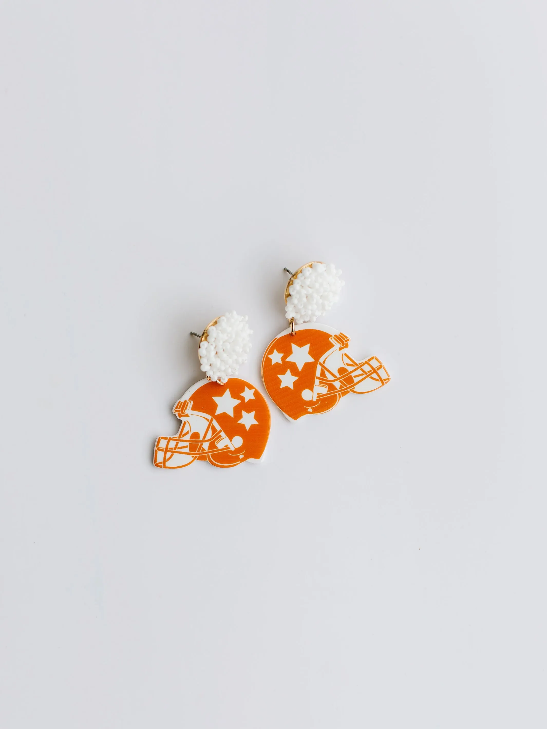 Touchdown Earrings | Orange sold by Michelle McDowell