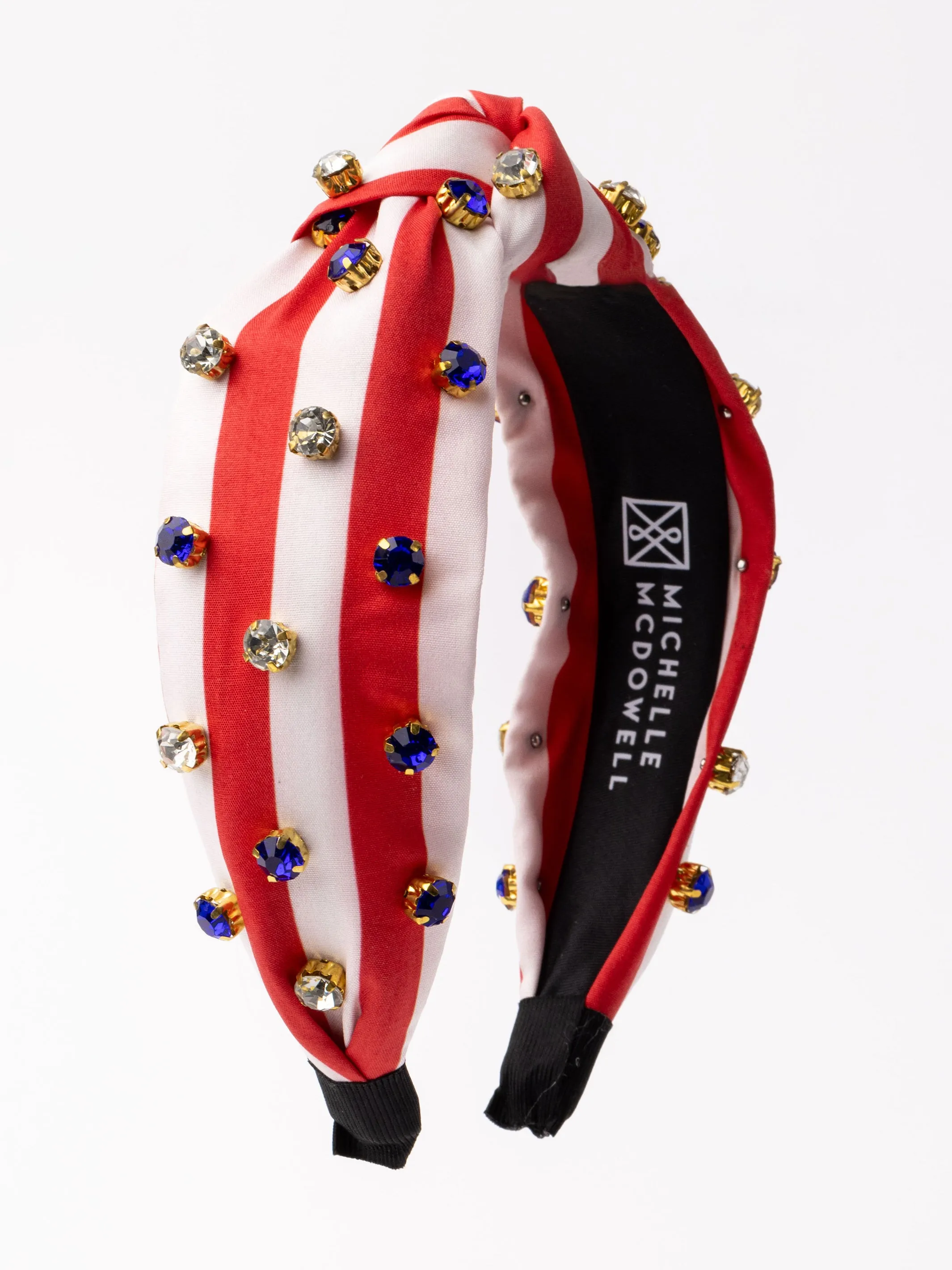Martha Headband | American Stripes Red sold by Michelle McDowell product image thumbnail 2