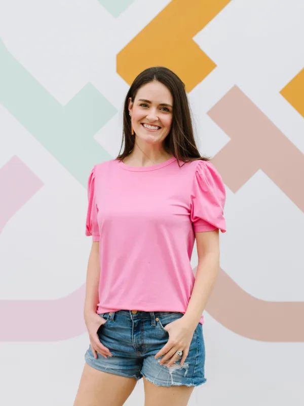 FINAL SALE - Blakeley Top | Pink sold by Michelle McDowell