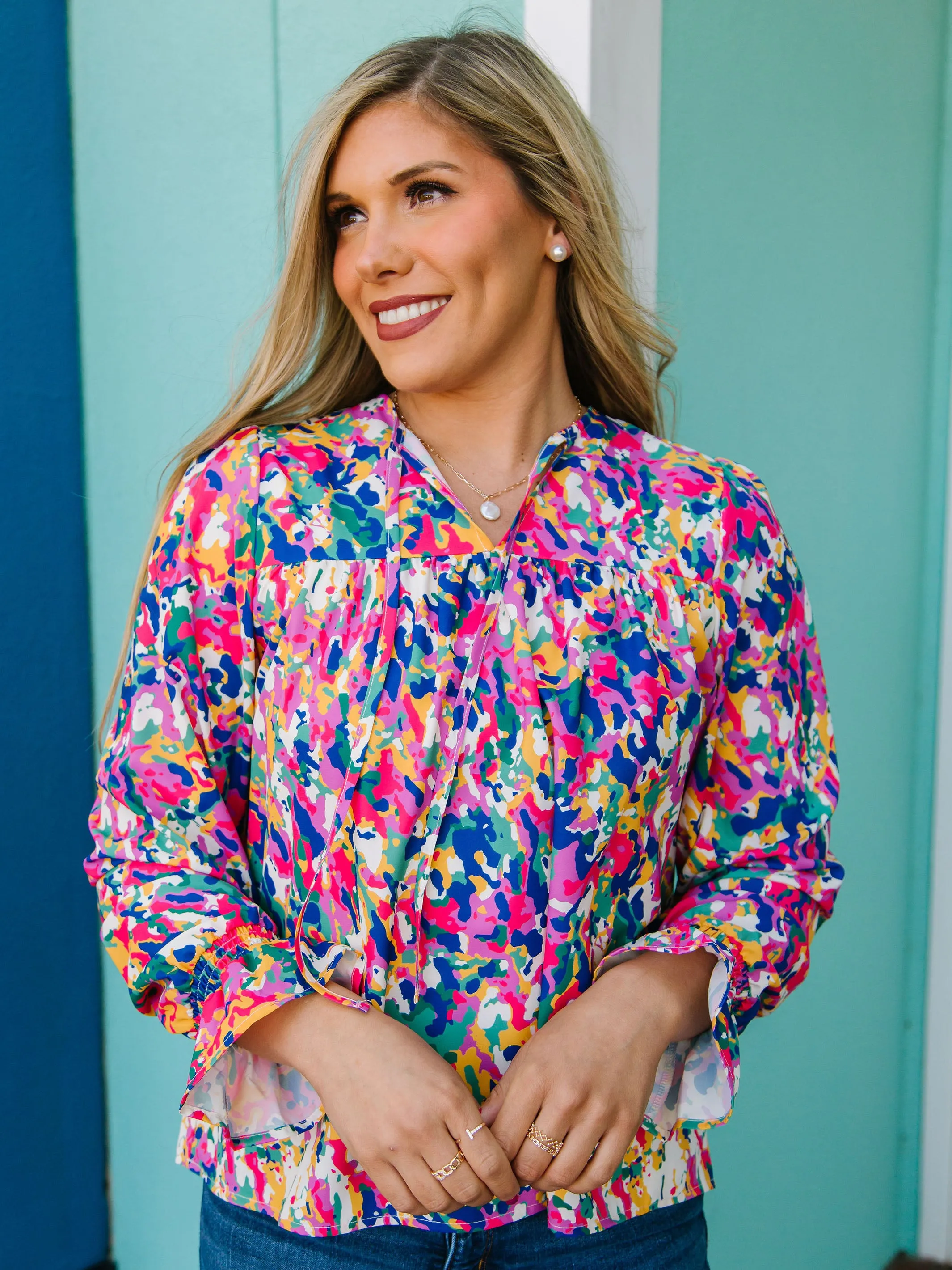 FINAL SALE - Elena Top | Honey Crisp Pink sold by Michelle McDowell product image thumbnail 3