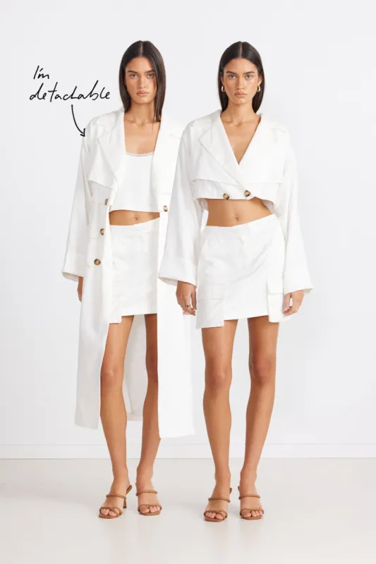 VICTORIA DETACHABLE TRENCH COAT sold by Sndys