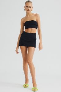 ALBI MINI SKIRT - BLACK sold by Sndys