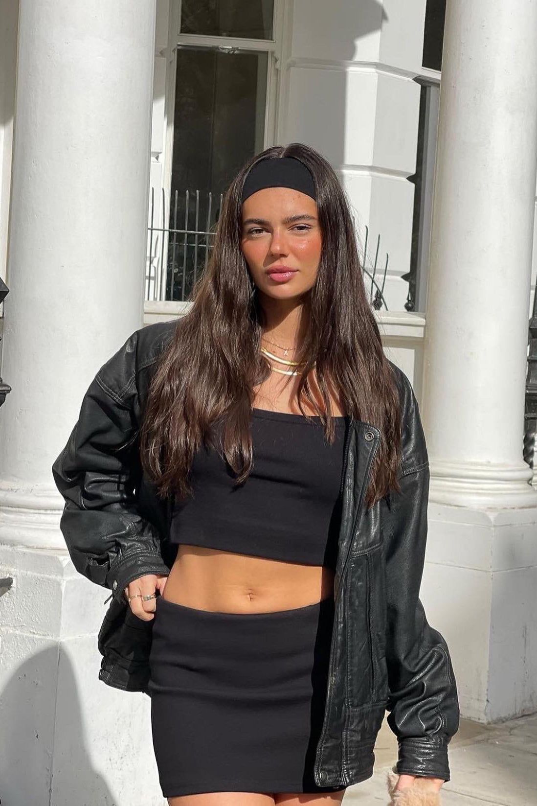 ALBI MINI SKIRT - BLACK sold by Sndys