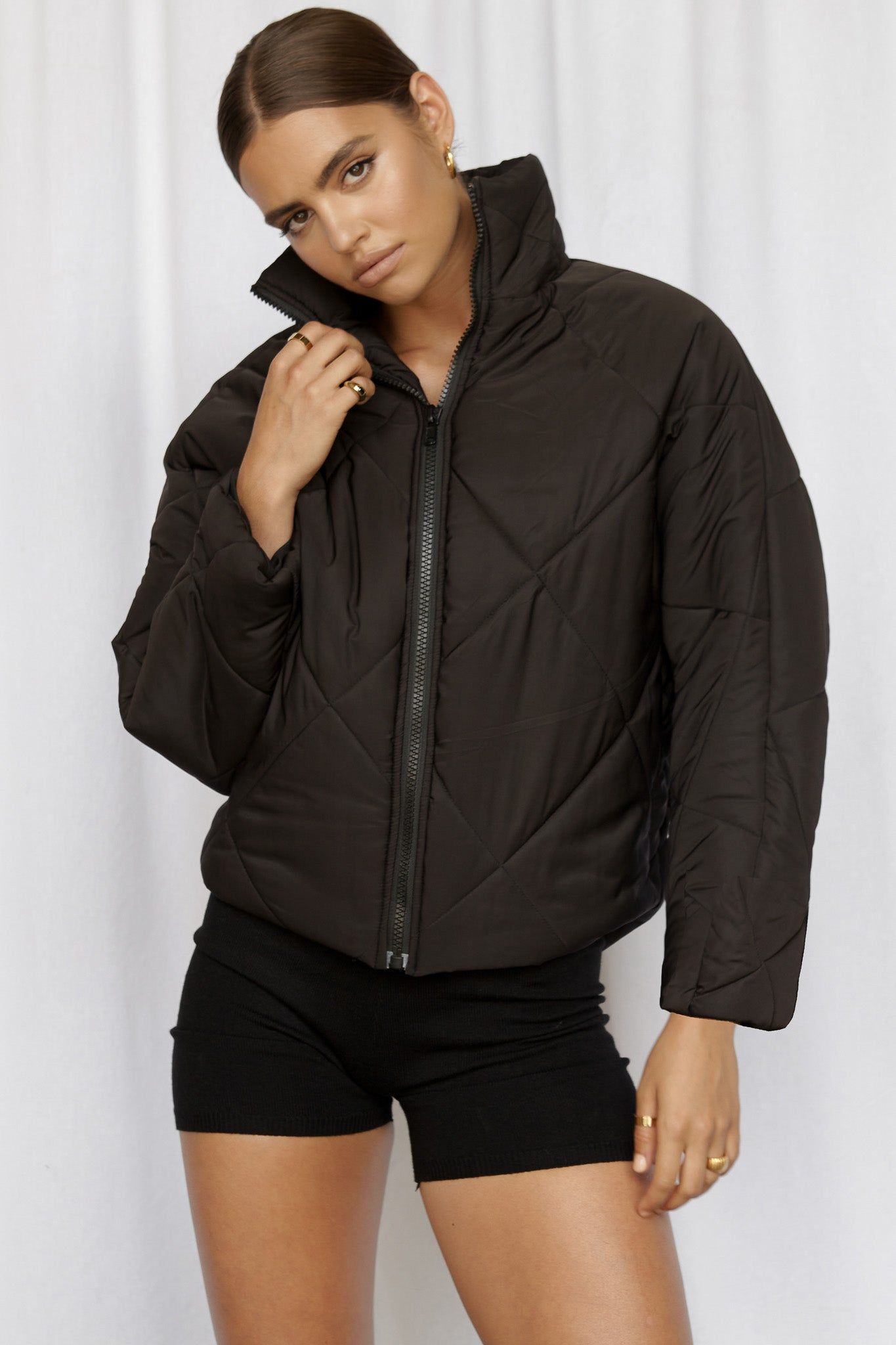 BLAKE PUFFER JACKET - BLACK sold by Sndys