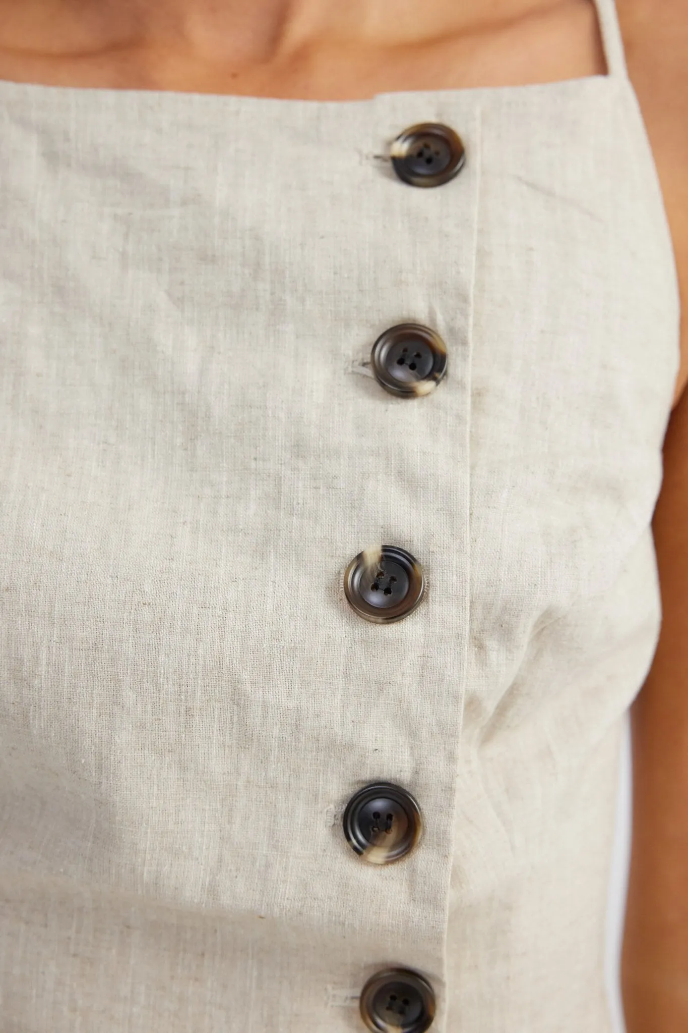 ALLEGRA LINEN MINI DRESS sold by Sndys product image thumbnail 5