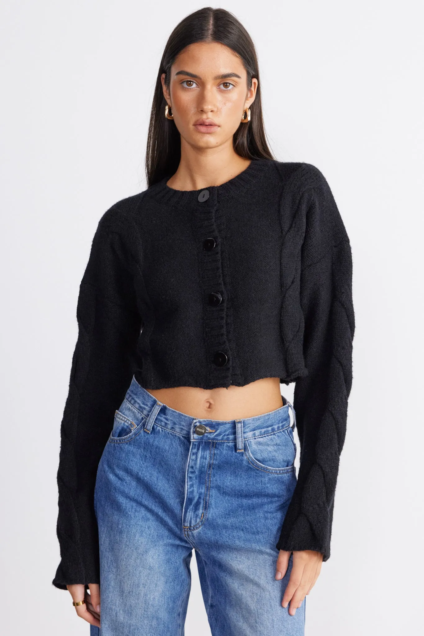 LAINE CABLE CARDIGAN sold by Sndys product image thumbnail 4