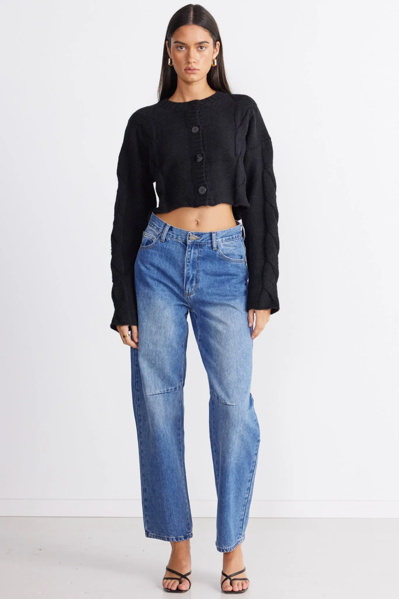 LAINE CABLE CARDIGAN sold by Sndys