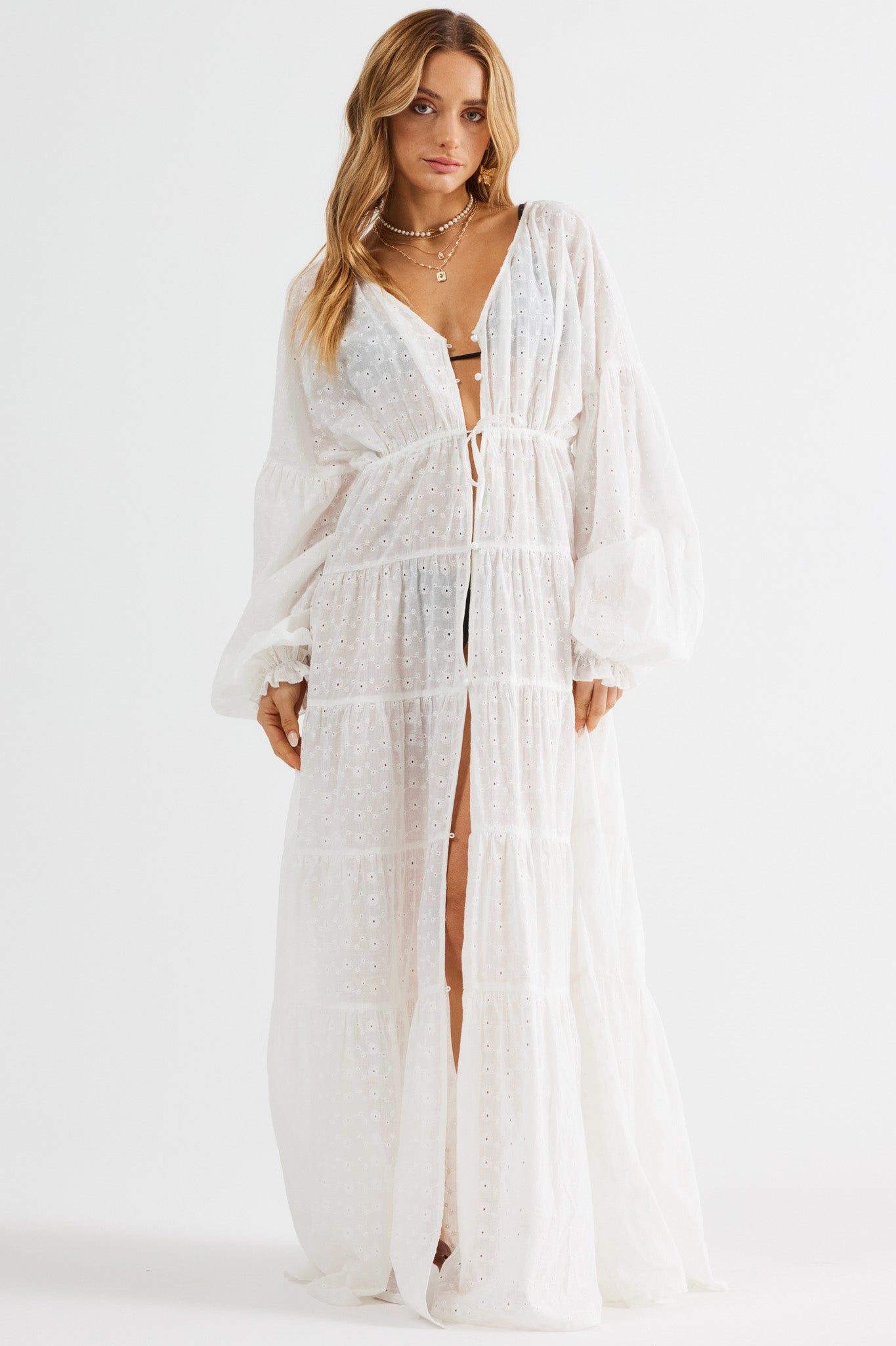 POSY MAXI DRESS - WHITE sold by Sndys product image thumbnail 4