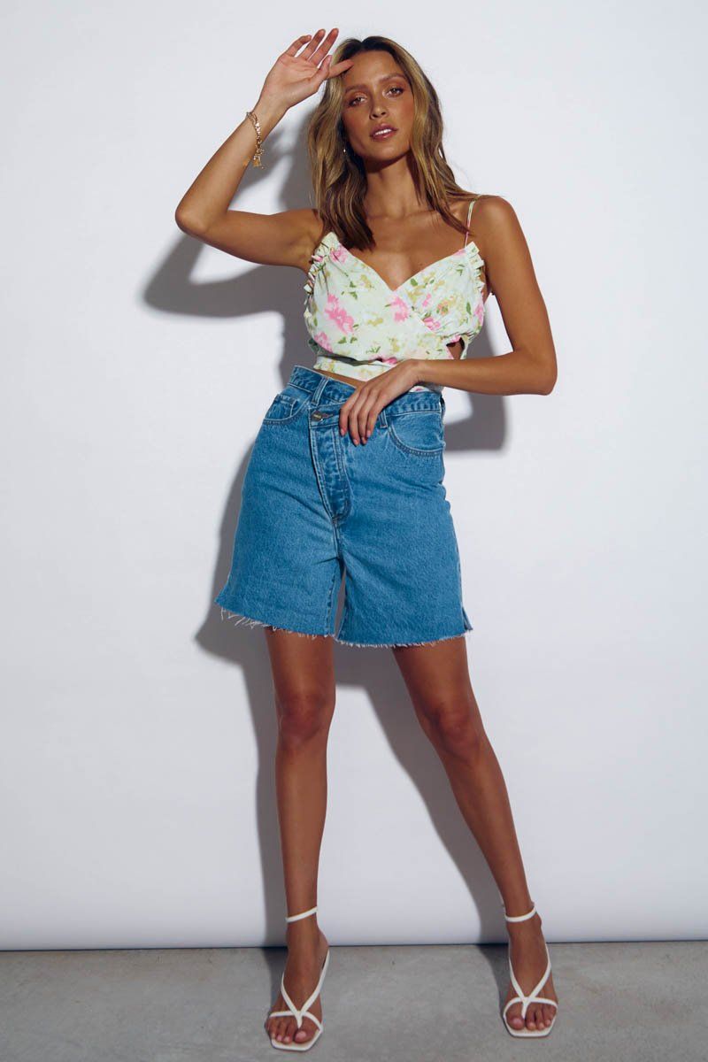 MALDIVES TOP - MINT FLORAL sold by Sndys product image thumbnail 4