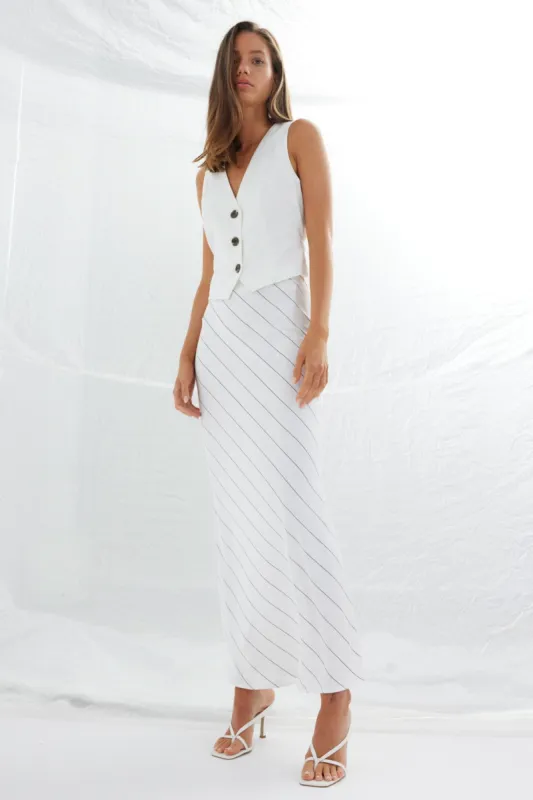 HEIDI STRIPE SLIP SKIRT sold by Sndys