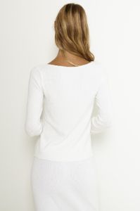ETTA TOP - WHITE sold by Sndys