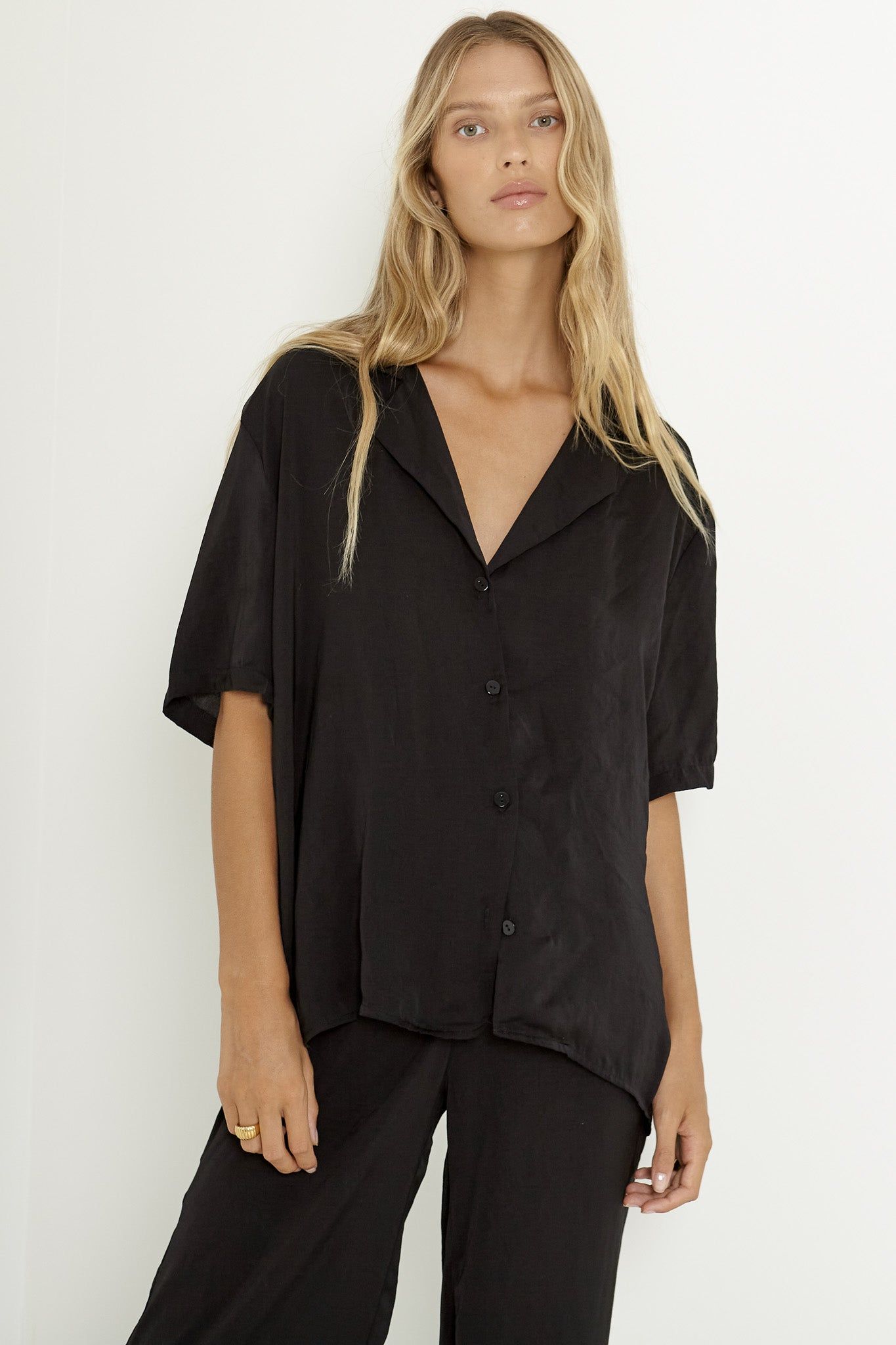 HALLIE SHIRT - BLACK sold by Sndys product image thumbnail 2