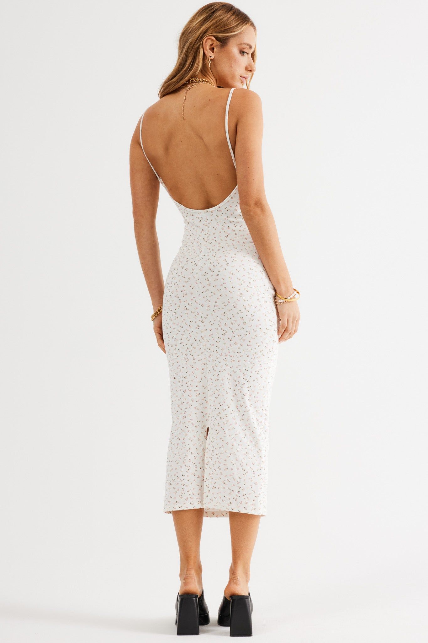 ELORA MIDI DRESS - WHITE FLORAL sold by Sndys product image thumbnail 2