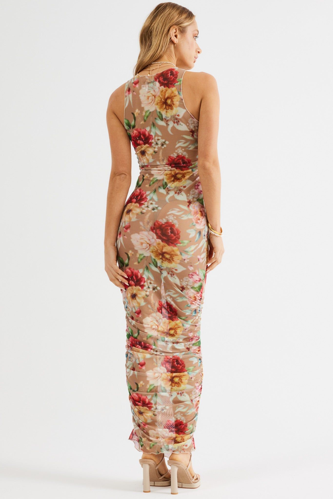 PALAMAS MESH MIDI DRESS - FLORAL sold by Sndys product image thumbnail 5