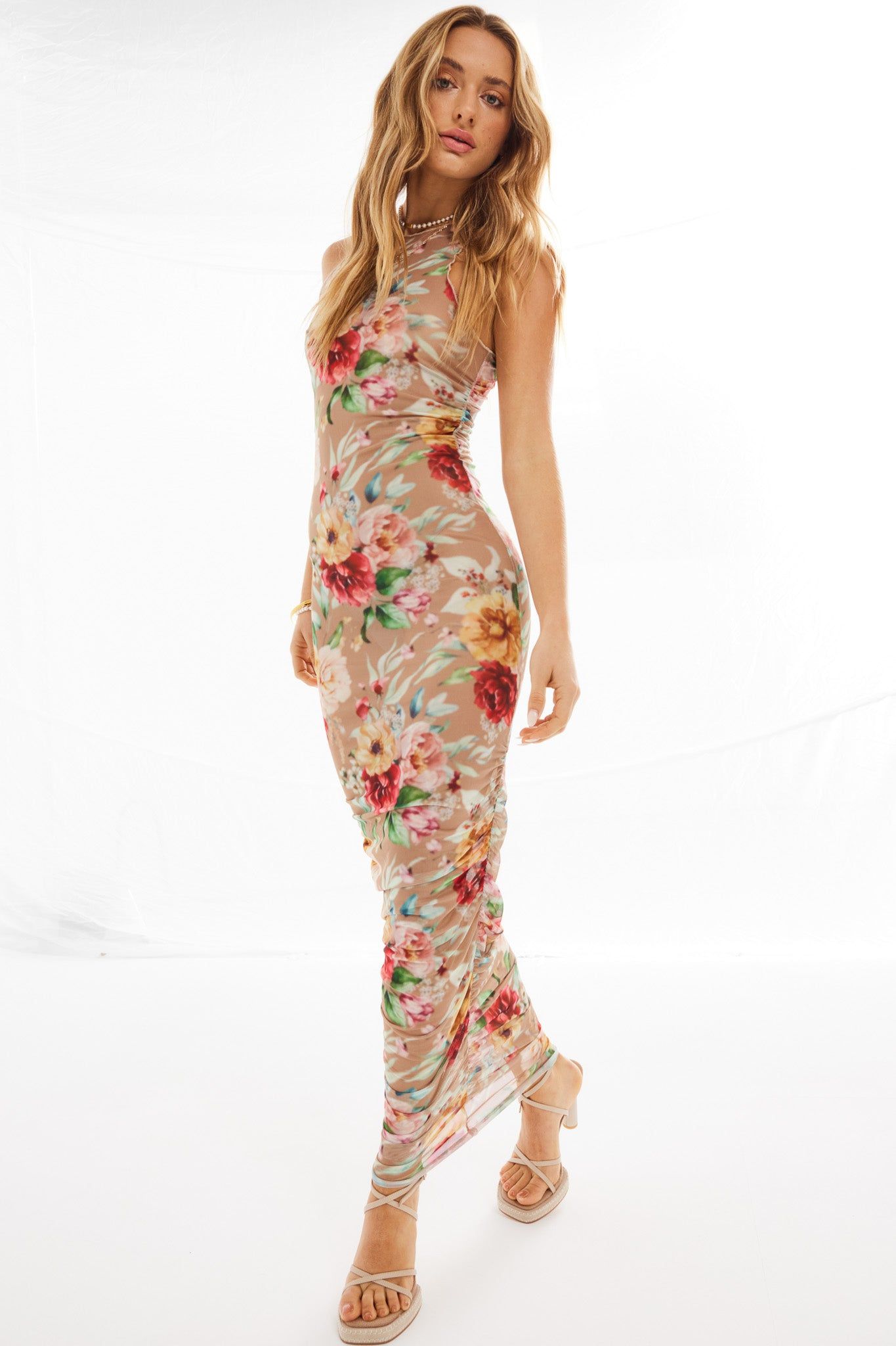 PALAMAS MESH MIDI DRESS - FLORAL sold by Sndys product image thumbnail 2