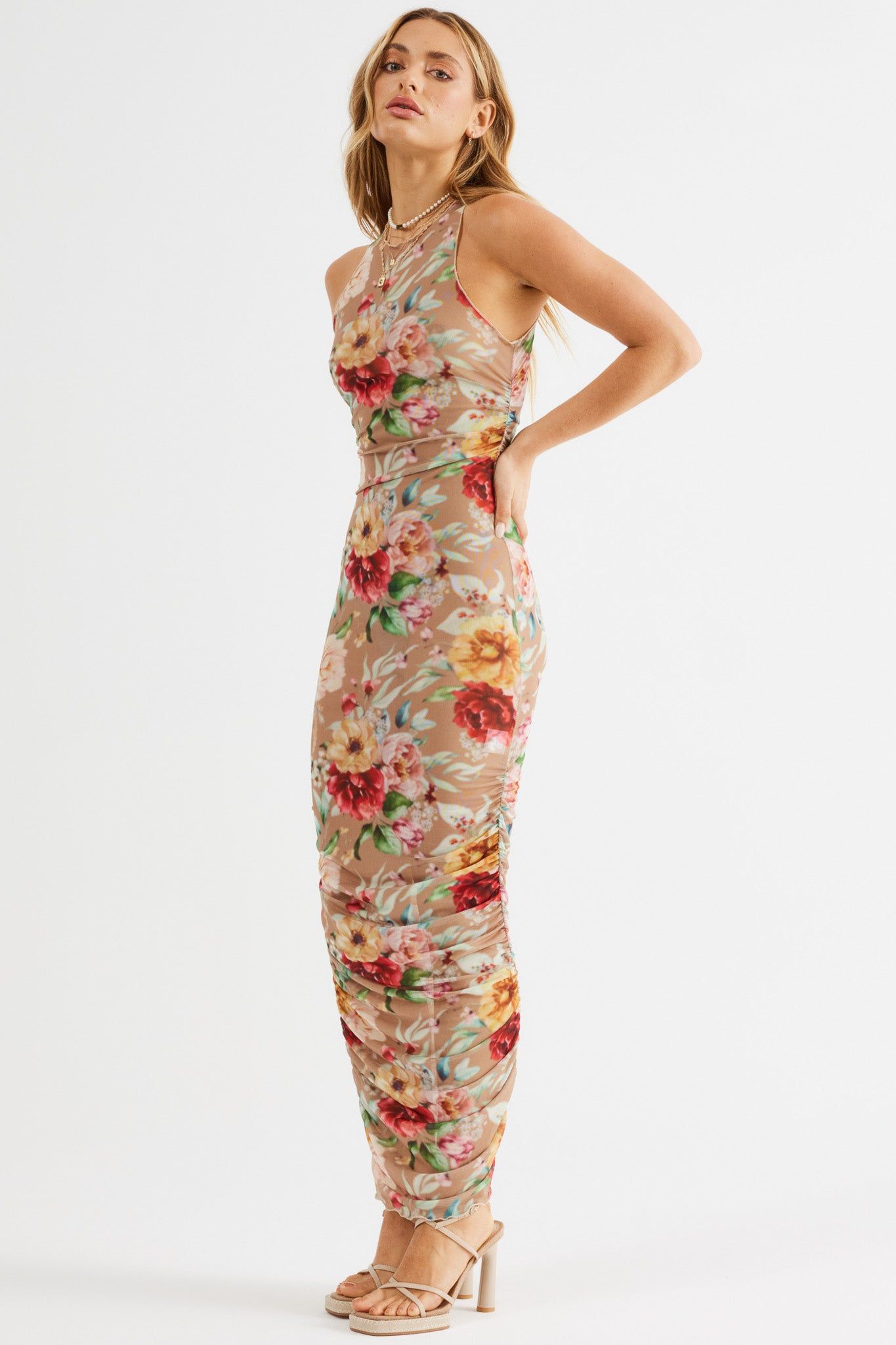 PALAMAS MESH MIDI DRESS - FLORAL sold by Sndys product image thumbnail 6