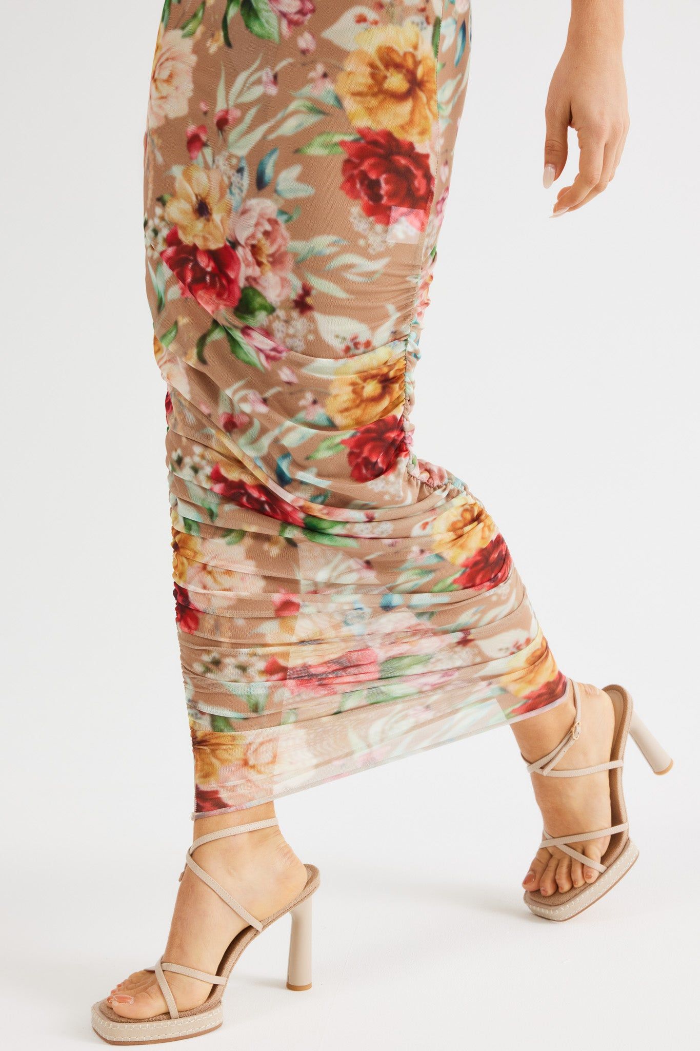 PALAMAS MESH MIDI DRESS - FLORAL sold by Sndys product image thumbnail 7