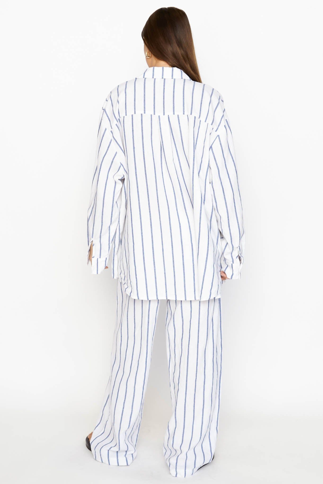 ISLA SHIRT - BLUE STRIPE sold by Sndys product image thumbnail 4