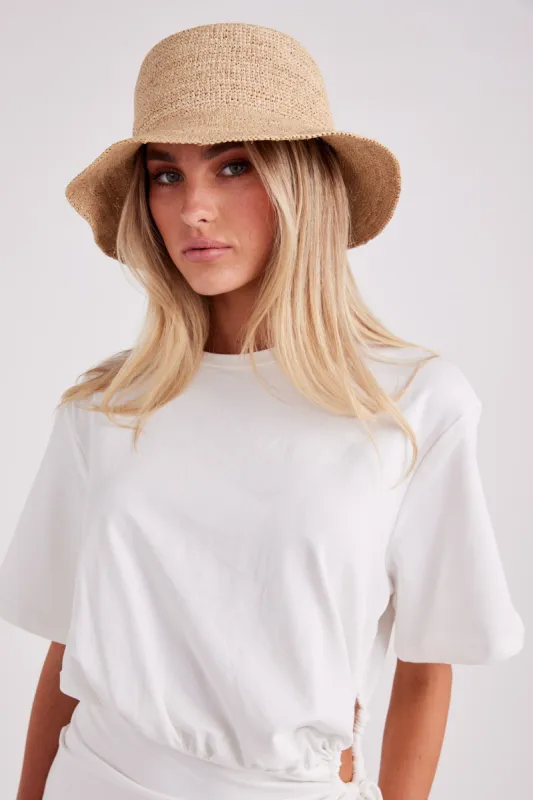 RAFFIA BUCKET HAT sold by Sndys