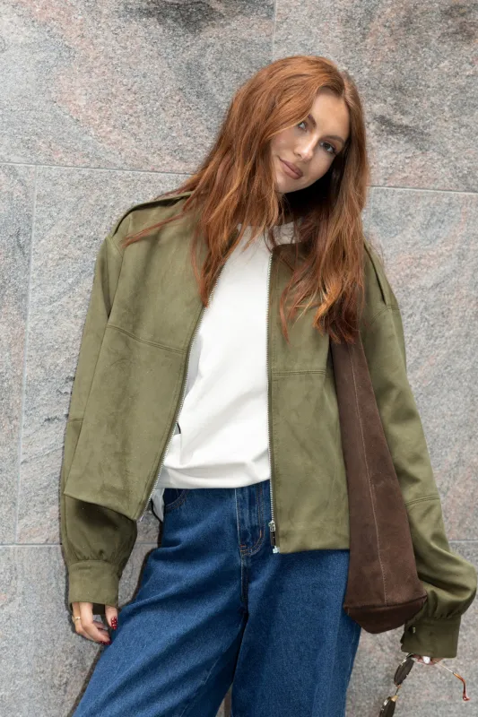 BRAY FAUX SUEDE JACKET sold by Sndys