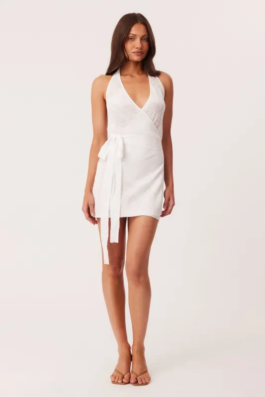 TAHITI WRAP MINI DRESS sold by Sndys