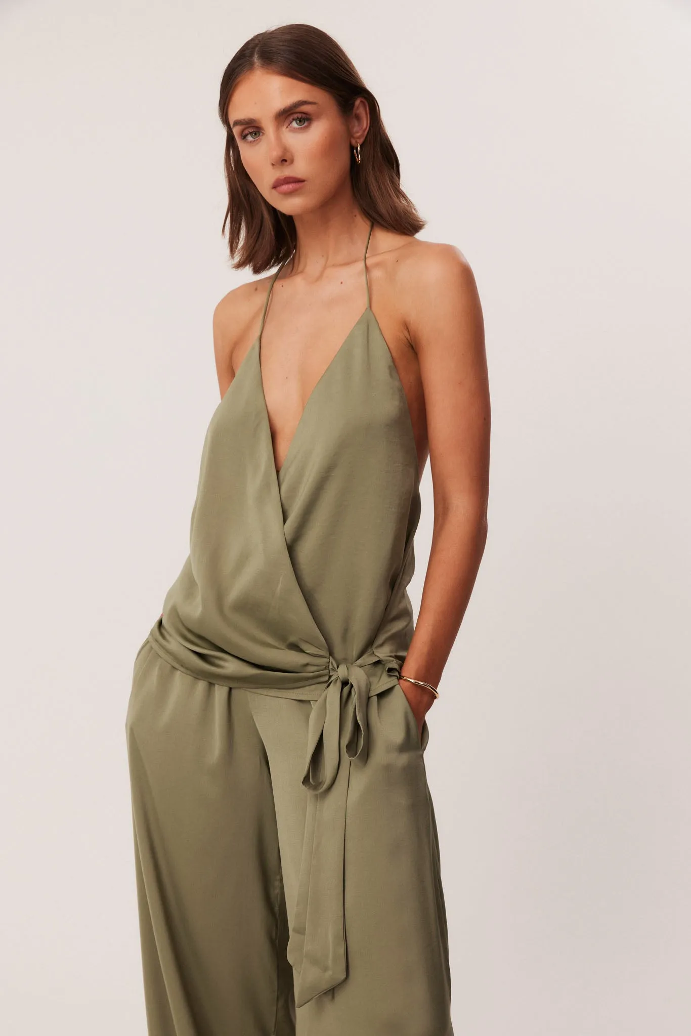 ROSEWOOD HALTER TOP sold by Sndys