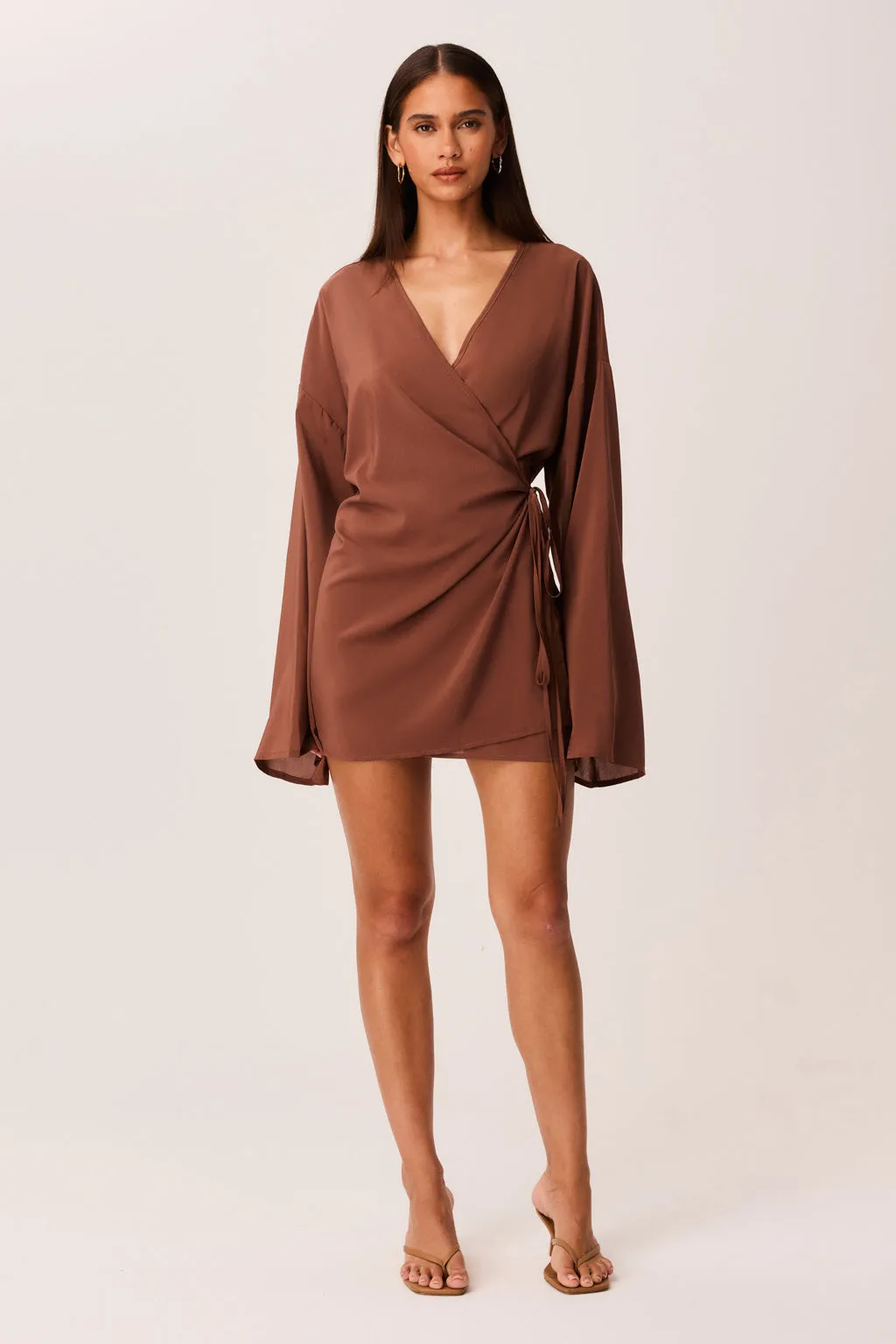 BREE WRAP MINI DRESS sold by Sndys product image thumbnail 3