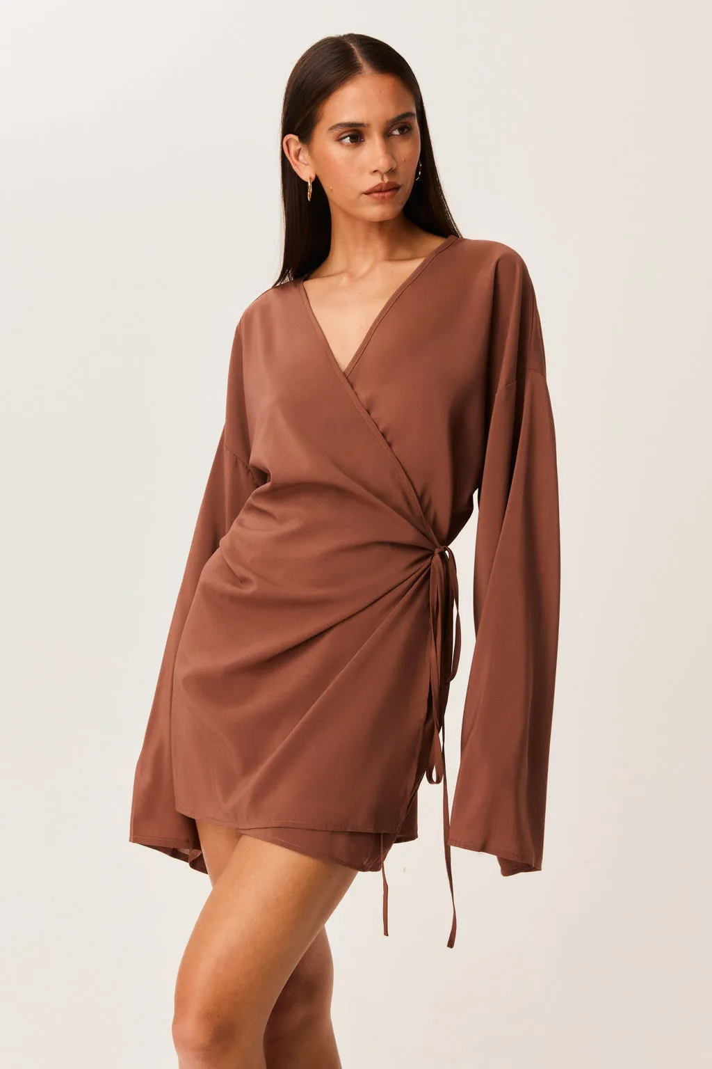 BREE WRAP MINI DRESS sold by Sndys product image thumbnail 2