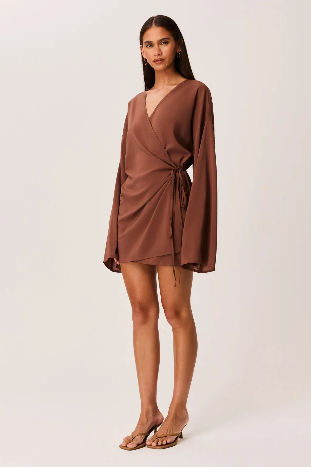 BREE WRAP MINI DRESS sold by Sndys product image thumbnail 4
