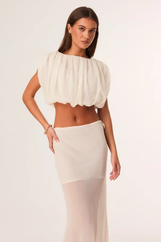 MARA GATHERED TOP made by Sndys