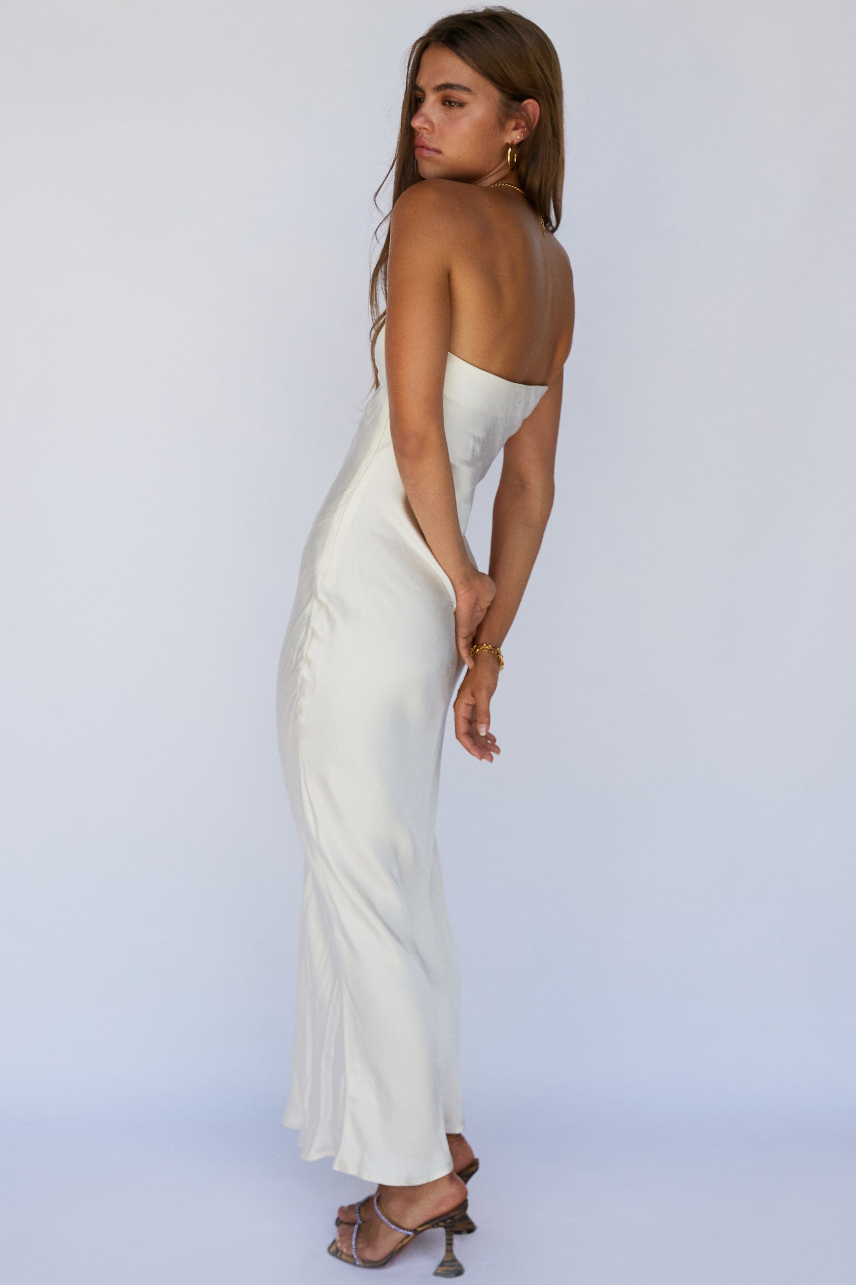 ANGEL STRAPLESS DRESS - CHAMPAGNE sold by Sndys product image thumbnail 3