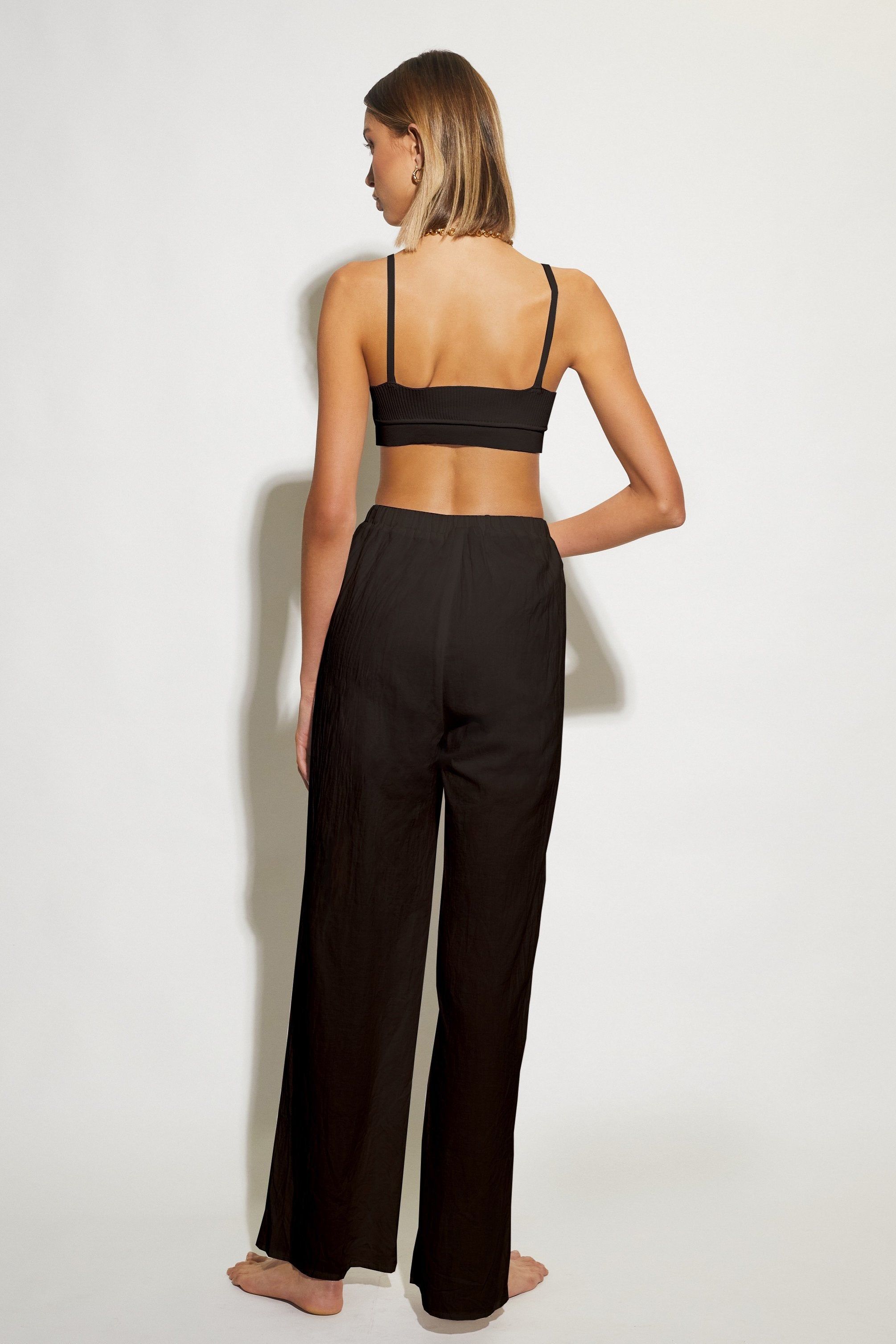 RIBBED CROP - BLACK sold by Sndys product image thumbnail 2
