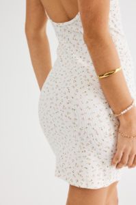 ELORA MINI DRESS - WHITE FLORAL sold by Sndys