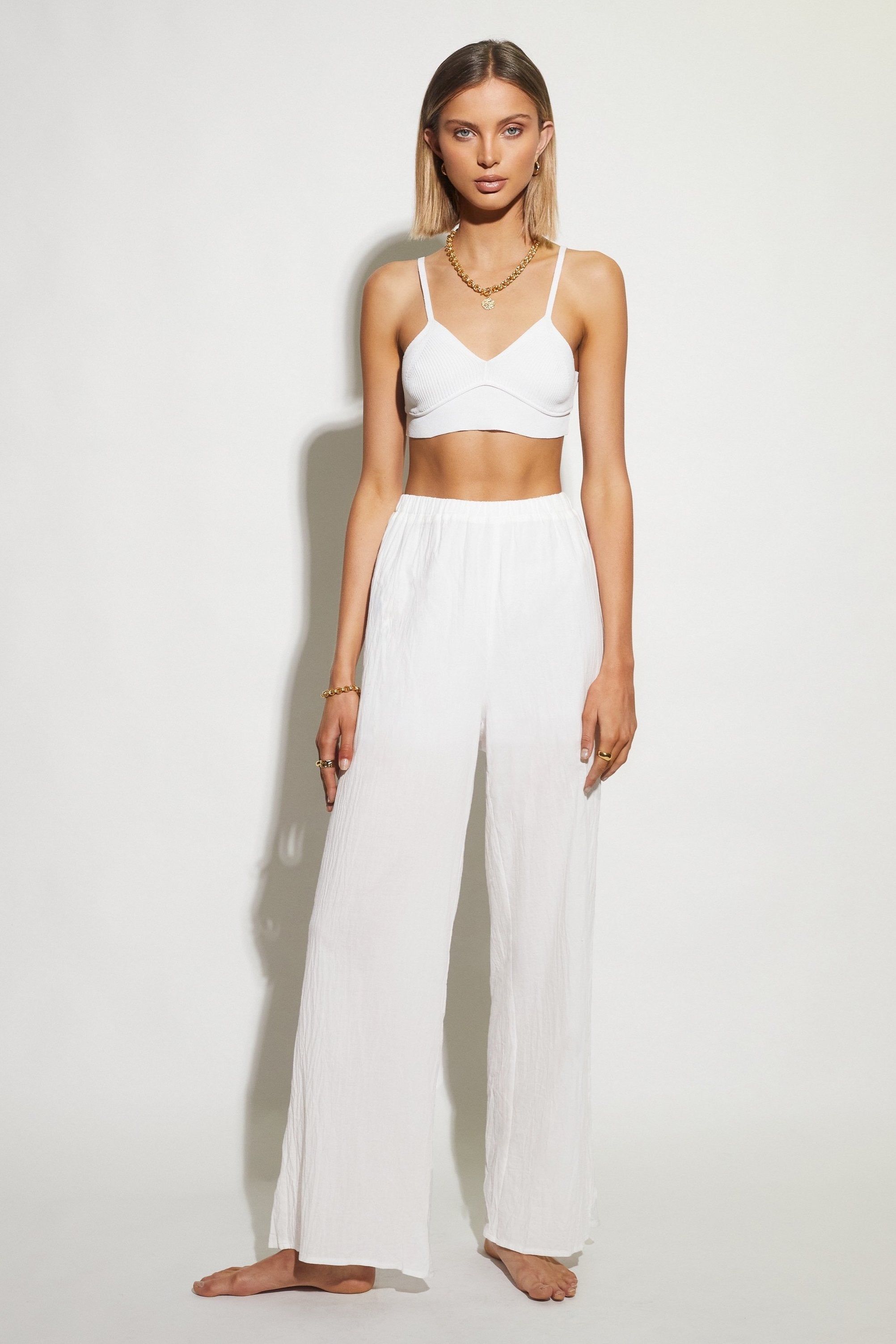 RIBBED CROP - WHITE sold by Sndys product image thumbnail 6