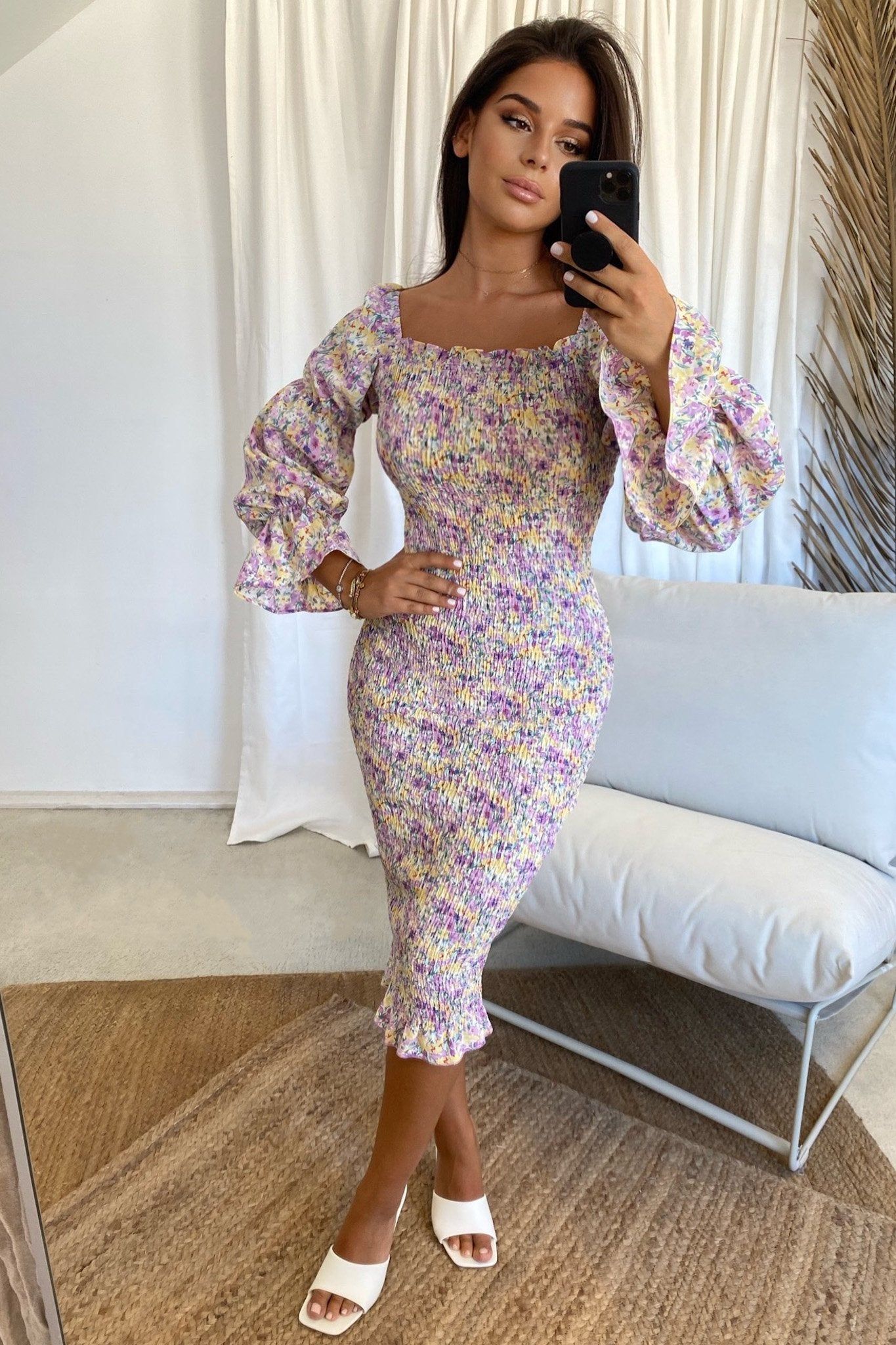 COURTNEY MIDI DRESS - LILAC sold by Sndys product image thumbnail 4