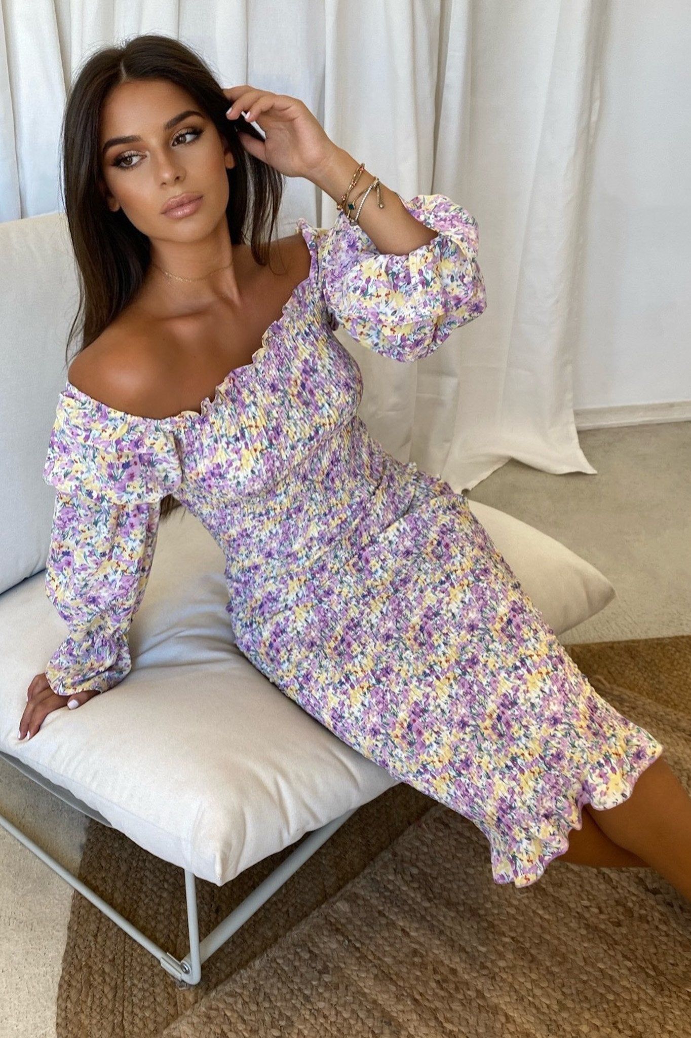 COURTNEY MIDI DRESS - LILAC sold by Sndys
