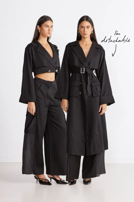 VICTORIA DETACHABLE TRENCH COAT sold by Sndys