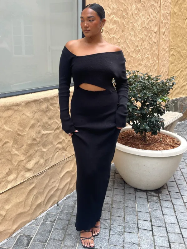 AURORA MAXI DRESS - BLACK sold by Sndys