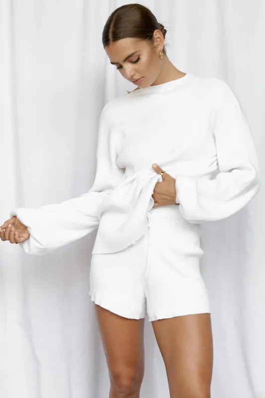 GOLDIE LONG SLEEVE TOP - WHITE sold by Sndys