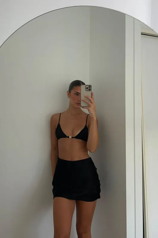 CASSIS MINI SKIRT - BLACK sold by Sndys