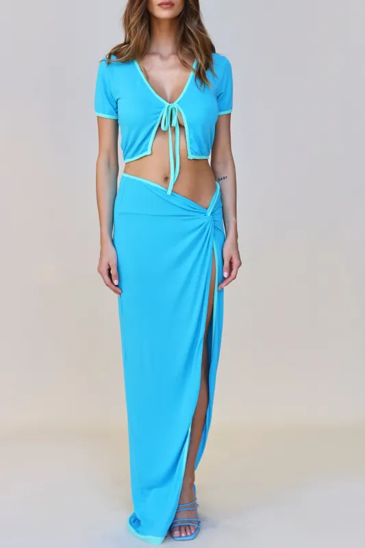 CLAUDIA SKIRT - BLUE made by Sndys