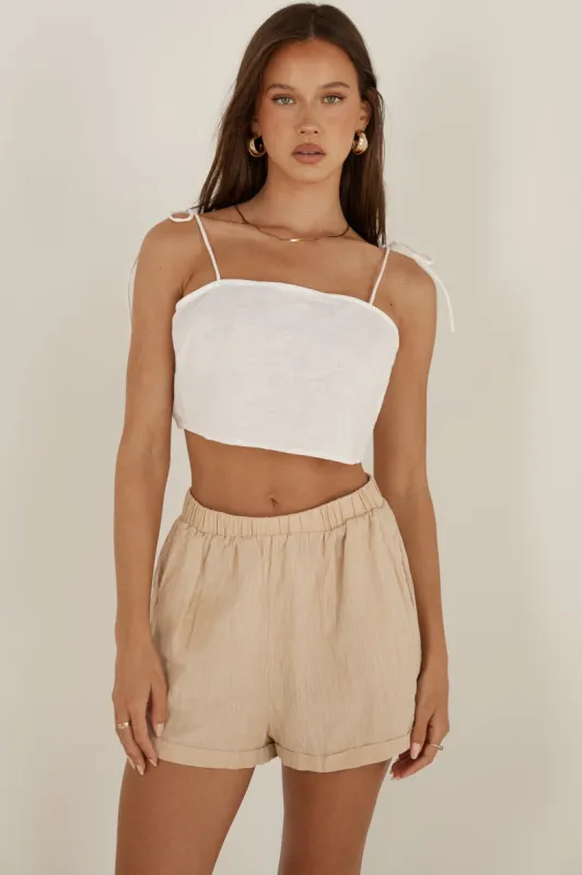 TIE TOP - WHITE sold by Sndys